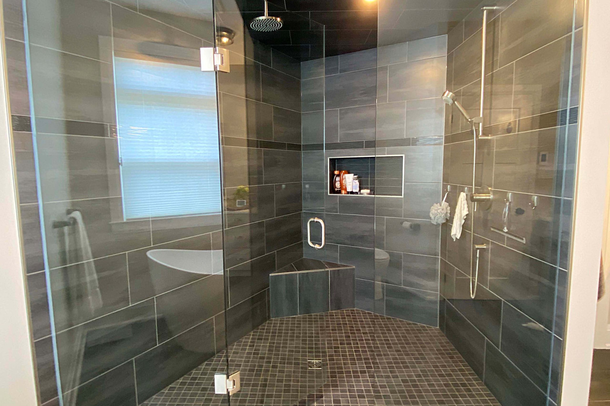 Large Walk-in Shower with Niche